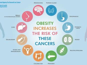 ازتباط میان چاقی و نرخ ابتلا به سرطان