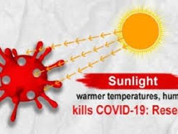 نور آفتاب ظرف مدت 7 تا 14 دقیقه ویروس کرونا را می کشد